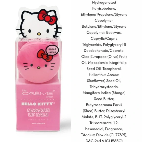 NEW! Limited Ed. The Crème Shop Hello Kitty Macaron Lip Balm Icing On The Cake - Picture 7 of 7